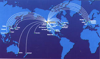 YVR Map of world routes