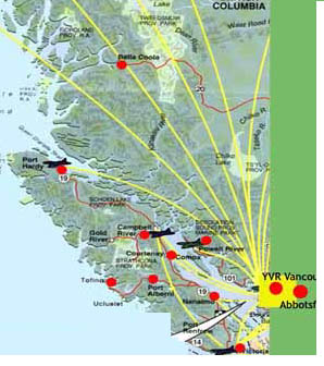 map. Vancouver Island
